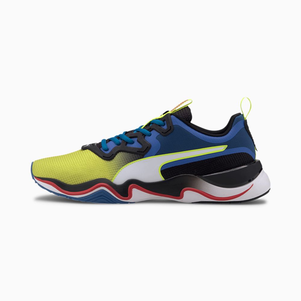 Puma Zone XT Multi Férfi Edzőcipő - Sárga/Kék ( Hungary - WGCNU7980 )
